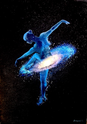ballerina, galaxy, biljana-reynolds, trebinje-artist