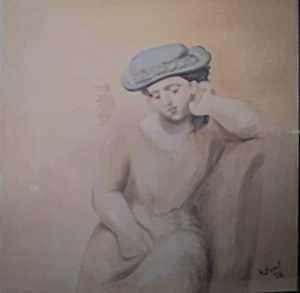 lady-with-a-hat, biljana-reynolds, oil painting, artist, realism